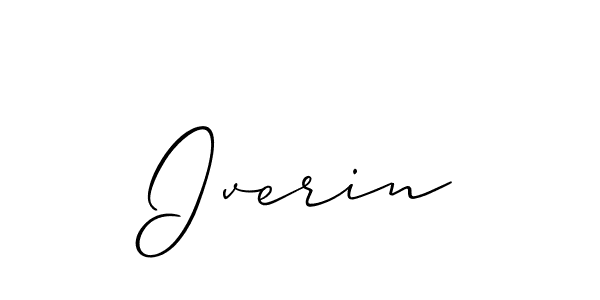 Also You can easily find your signature by using the search form. We will create Iverin name handwritten signature images for you free of cost using Allison_Script sign style. Iverin signature style 2 images and pictures png