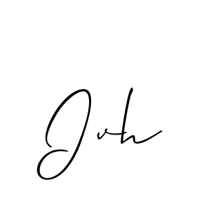 It looks lik you need a new signature style for name Ivh. Design unique handwritten (Allison_Script) signature with our free signature maker in just a few clicks. Ivh signature style 2 images and pictures png