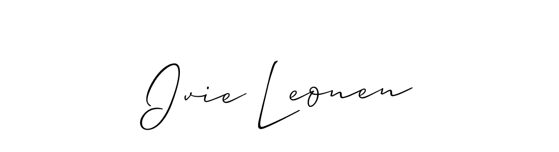 Here are the top 10 professional signature styles for the name Ivie Leonen. These are the best autograph styles you can use for your name. Ivie Leonen signature style 2 images and pictures png
