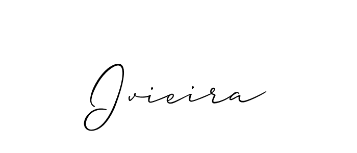You should practise on your own different ways (Allison_Script) to write your name (Ivieira) in signature. don't let someone else do it for you. Ivieira signature style 2 images and pictures png