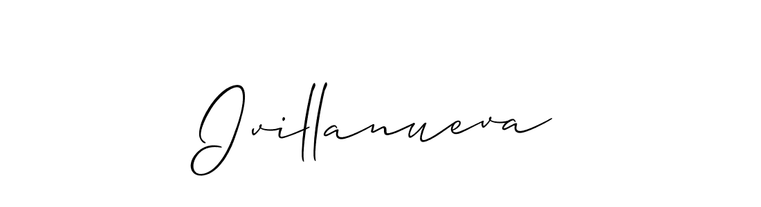 Design your own signature with our free online signature maker. With this signature software, you can create a handwritten (Allison_Script) signature for name Ivillanueva. Ivillanueva signature style 2 images and pictures png