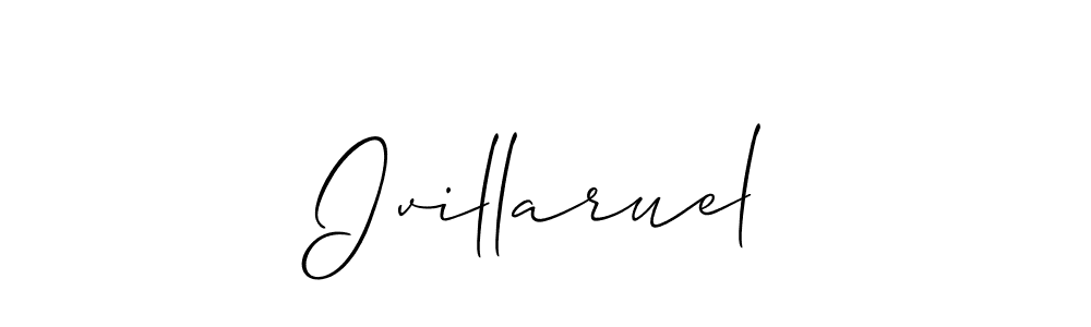 Ivillaruel stylish signature style. Best Handwritten Sign (Allison_Script) for my name. Handwritten Signature Collection Ideas for my name Ivillaruel. Ivillaruel signature style 2 images and pictures png