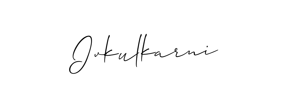 Also we have Ivkulkarni name is the best signature style. Create professional handwritten signature collection using Allison_Script autograph style. Ivkulkarni signature style 2 images and pictures png