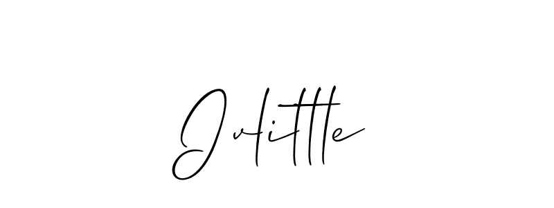 Allison_Script is a professional signature style that is perfect for those who want to add a touch of class to their signature. It is also a great choice for those who want to make their signature more unique. Get Ivlittle name to fancy signature for free. Ivlittle signature style 2 images and pictures png