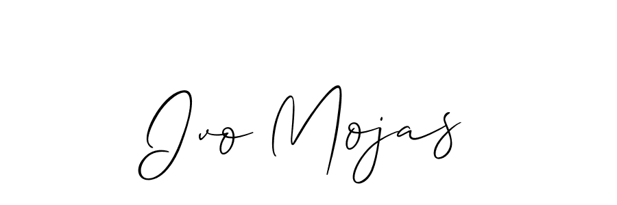 Create a beautiful signature design for name Ivo Mojas. With this signature (Allison_Script) fonts, you can make a handwritten signature for free. Ivo Mojas signature style 2 images and pictures png