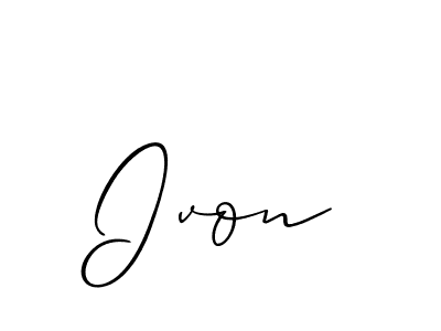 Best and Professional Signature Style for Ivon. Allison_Script Best Signature Style Collection. Ivon signature style 2 images and pictures png