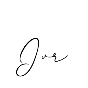 Create a beautiful signature design for name Ivr. With this signature (Allison_Script) fonts, you can make a handwritten signature for free. Ivr signature style 2 images and pictures png