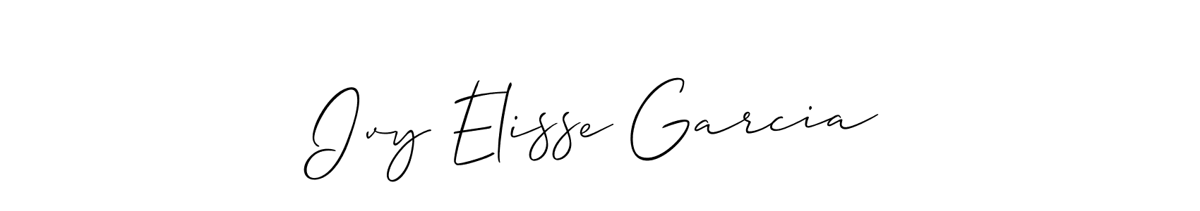 if you are searching for the best signature style for your name Ivy Elisse Garcia. so please give up your signature search. here we have designed multiple signature styles  using Allison_Script. Ivy Elisse Garcia signature style 2 images and pictures png