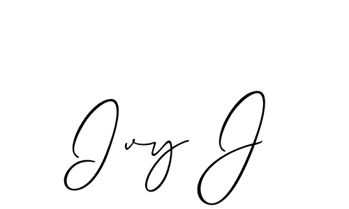Once you've used our free online signature maker to create your best signature Allison_Script style, it's time to enjoy all of the benefits that Ivy J name signing documents. Ivy J signature style 2 images and pictures png