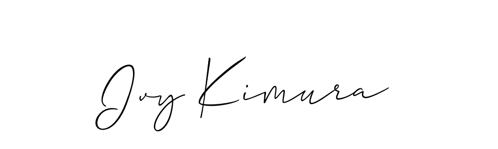 Also You can easily find your signature by using the search form. We will create Ivy Kimura name handwritten signature images for you free of cost using Allison_Script sign style. Ivy Kimura signature style 2 images and pictures png
