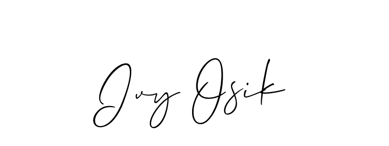 Design your own signature with our free online signature maker. With this signature software, you can create a handwritten (Allison_Script) signature for name Ivy Osik. Ivy Osik signature style 2 images and pictures png