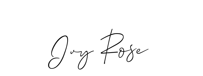 Also You can easily find your signature by using the search form. We will create Ivy Rose name handwritten signature images for you free of cost using Allison_Script sign style. Ivy Rose signature style 2 images and pictures png