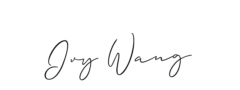 Once you've used our free online signature maker to create your best signature Allison_Script style, it's time to enjoy all of the benefits that Ivy Wang name signing documents. Ivy Wang signature style 2 images and pictures png