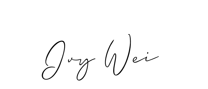 Once you've used our free online signature maker to create your best signature Allison_Script style, it's time to enjoy all of the benefits that Ivy Wei name signing documents. Ivy Wei signature style 2 images and pictures png