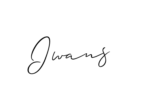 It looks lik you need a new signature style for name Iwans. Design unique handwritten (Allison_Script) signature with our free signature maker in just a few clicks. Iwans signature style 2 images and pictures png