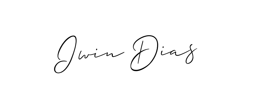 This is the best signature style for the Iwin Dias name. Also you like these signature font (Allison_Script). Mix name signature. Iwin Dias signature style 2 images and pictures png
