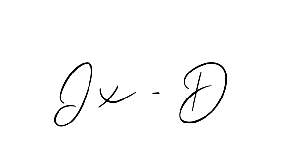 Ix - D stylish signature style. Best Handwritten Sign (Allison_Script) for my name. Handwritten Signature Collection Ideas for my name Ix - D. Ix - D signature style 2 images and pictures png