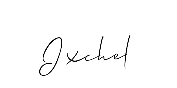 Ixchel stylish signature style. Best Handwritten Sign (Allison_Script) for my name. Handwritten Signature Collection Ideas for my name Ixchel. Ixchel signature style 2 images and pictures png