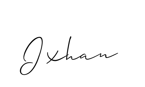 You should practise on your own different ways (Allison_Script) to write your name (Ixhan) in signature. don't let someone else do it for you. Ixhan signature style 2 images and pictures png