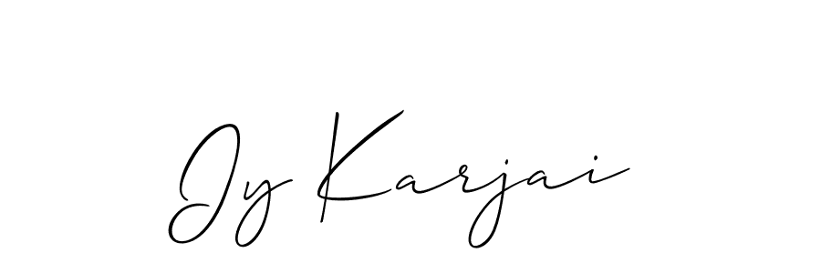 Here are the top 10 professional signature styles for the name Iy Karjai. These are the best autograph styles you can use for your name. Iy Karjai signature style 2 images and pictures png