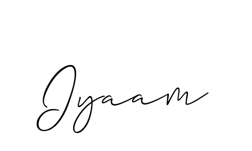 How to make Iyaam name signature. Use Allison_Script style for creating short signs online. This is the latest handwritten sign. Iyaam signature style 2 images and pictures png