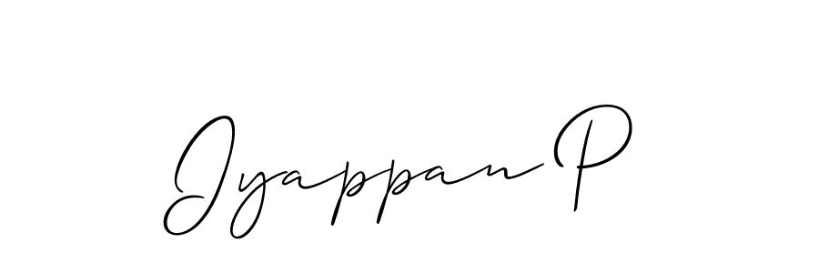You can use this online signature creator to create a handwritten signature for the name Iyappan P. This is the best online autograph maker. Iyappan P signature style 2 images and pictures png
