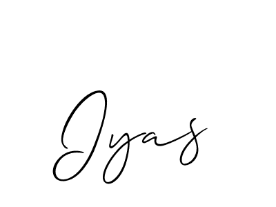 You should practise on your own different ways (Allison_Script) to write your name (Iyas) in signature. don't let someone else do it for you. Iyas signature style 2 images and pictures png