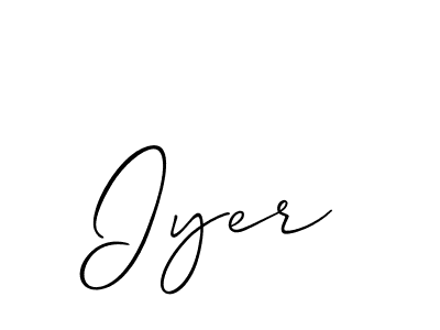 This is the best signature style for the Iyer name. Also you like these signature font (Allison_Script). Mix name signature. Iyer signature style 2 images and pictures png