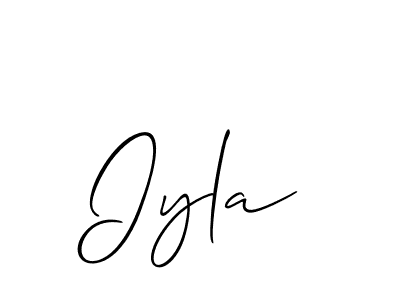 Make a beautiful signature design for name Iyla. Use this online signature maker to create a handwritten signature for free. Iyla signature style 2 images and pictures png