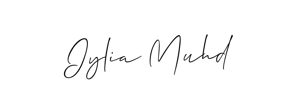 Make a short Iylia Muhd signature style. Manage your documents anywhere anytime using Allison_Script. Create and add eSignatures, submit forms, share and send files easily. Iylia Muhd signature style 2 images and pictures png