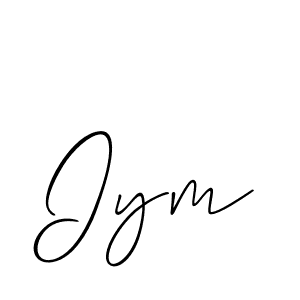 if you are searching for the best signature style for your name Iym. so please give up your signature search. here we have designed multiple signature styles  using Allison_Script. Iym signature style 2 images and pictures png