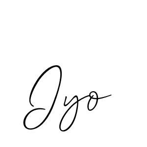 How to make Iyo signature? Allison_Script is a professional autograph style. Create handwritten signature for Iyo name. Iyo signature style 2 images and pictures png