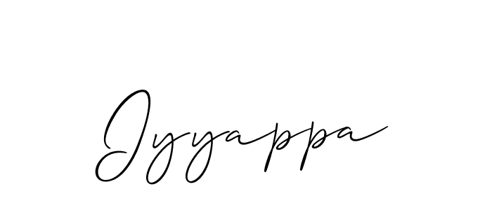The best way (Allison_Script) to make a short signature is to pick only two or three words in your name. The name Iyyappa include a total of six letters. For converting this name. Iyyappa signature style 2 images and pictures png
