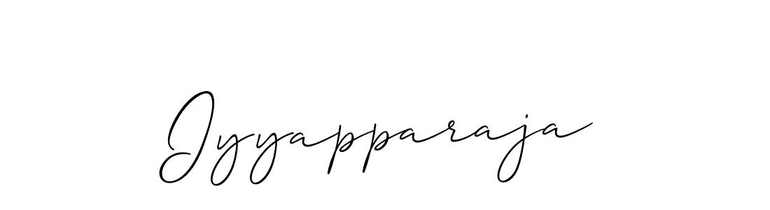 if you are searching for the best signature style for your name Iyyapparaja. so please give up your signature search. here we have designed multiple signature styles  using Allison_Script. Iyyapparaja signature style 2 images and pictures png