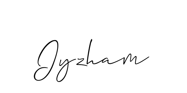 Best and Professional Signature Style for Iyzham. Allison_Script Best Signature Style Collection. Iyzham signature style 2 images and pictures png