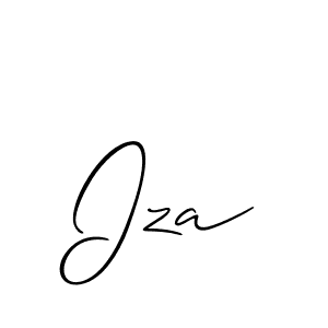 Best and Professional Signature Style for Iza. Allison_Script Best Signature Style Collection. Iza signature style 2 images and pictures png