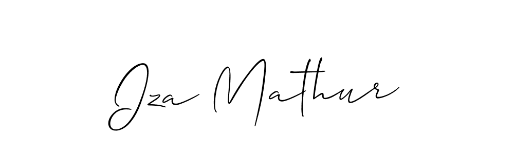 Similarly Allison_Script is the best handwritten signature design. Signature creator online .You can use it as an online autograph creator for name Iza Mathur. Iza Mathur signature style 2 images and pictures png