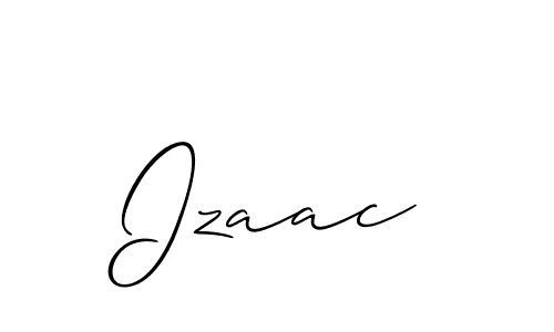 Izaac stylish signature style. Best Handwritten Sign (Allison_Script) for my name. Handwritten Signature Collection Ideas for my name Izaac. Izaac signature style 2 images and pictures png