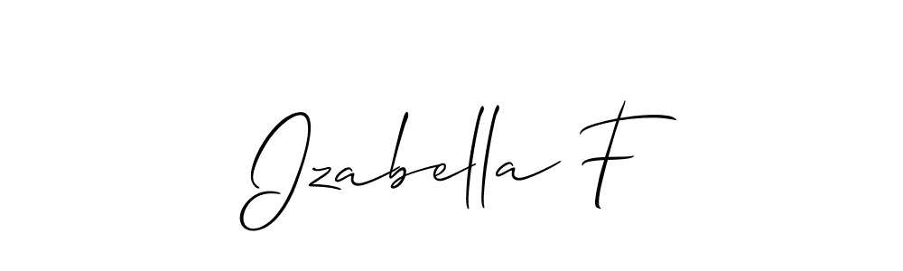 You can use this online signature creator to create a handwritten signature for the name Izabella F. This is the best online autograph maker. Izabella F signature style 2 images and pictures png