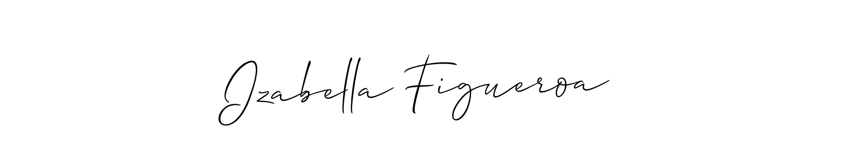 if you are searching for the best signature style for your name Izabella Figueroa. so please give up your signature search. here we have designed multiple signature styles  using Allison_Script. Izabella Figueroa signature style 2 images and pictures png