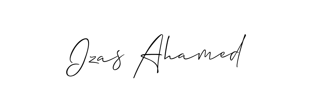 Make a beautiful signature design for name Izas Ahamed. Use this online signature maker to create a handwritten signature for free. Izas Ahamed signature style 2 images and pictures png