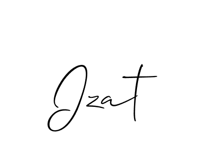 How to Draw Izat signature style? Allison_Script is a latest design signature styles for name Izat. Izat signature style 2 images and pictures png