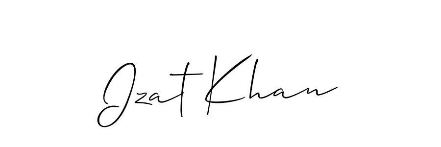 Design your own signature with our free online signature maker. With this signature software, you can create a handwritten (Allison_Script) signature for name Izat Khan. Izat Khan signature style 2 images and pictures png
