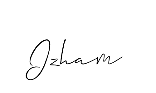 It looks lik you need a new signature style for name Izham. Design unique handwritten (Allison_Script) signature with our free signature maker in just a few clicks. Izham signature style 2 images and pictures png