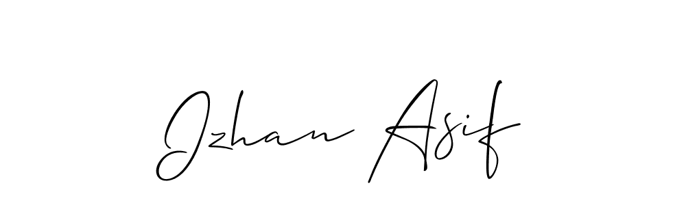 if you are searching for the best signature style for your name Izhan Asif. so please give up your signature search. here we have designed multiple signature styles  using Allison_Script. Izhan Asif signature style 2 images and pictures png