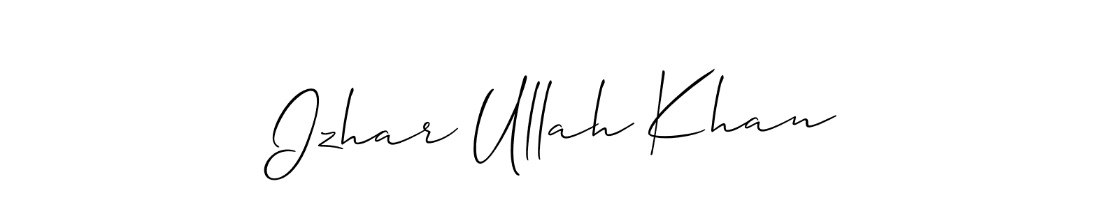 Once you've used our free online signature maker to create your best signature Allison_Script style, it's time to enjoy all of the benefits that Izhar Ullah Khan name signing documents. Izhar Ullah Khan signature style 2 images and pictures png