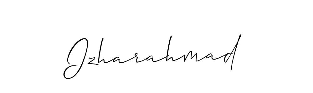 Once you've used our free online signature maker to create your best signature Allison_Script style, it's time to enjoy all of the benefits that Izharahmad name signing documents. Izharahmad signature style 2 images and pictures png