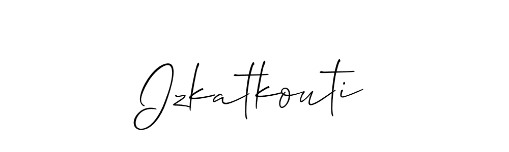 Here are the top 10 professional signature styles for the name Izkatkouti. These are the best autograph styles you can use for your name. Izkatkouti signature style 2 images and pictures png