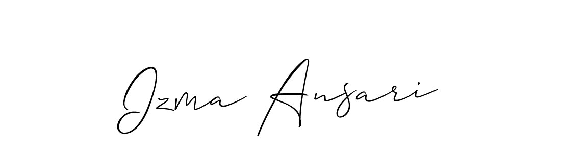 if you are searching for the best signature style for your name Izma Ansari. so please give up your signature search. here we have designed multiple signature styles  using Allison_Script. Izma Ansari signature style 2 images and pictures png