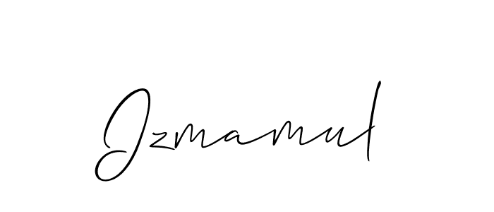 Izmamul stylish signature style. Best Handwritten Sign (Allison_Script) for my name. Handwritten Signature Collection Ideas for my name Izmamul. Izmamul signature style 2 images and pictures png